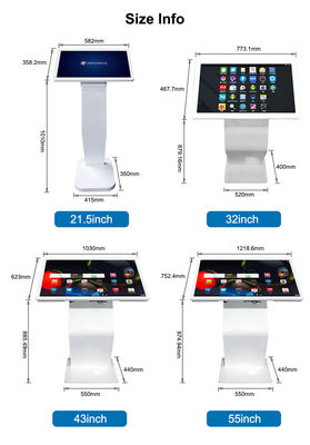 Lcd Advertising Capacitive Touch Commercial Digital Signage แสดง 21.5 นิ้ว