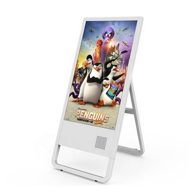 1408 Mm A Board โฆษณาป้ายดิจิตอลแบบพกพาจอ LCD 43 ''