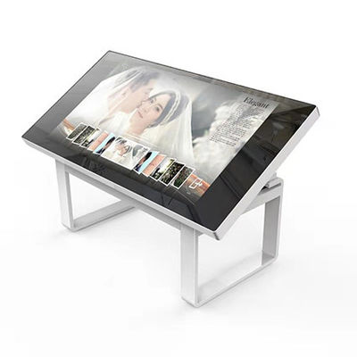 ป้ายดิจิตอลตั้งโต๊ะแบบตั้งโต๊ะ Capacitive Touch Screen Monitor แบบโต้ตอบ 24V