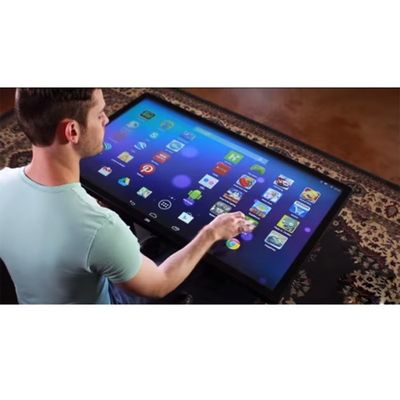 ระบบปฏิบัติการ Android จอแสดงผล LCD แบบโต้ตอบกระจกนิรภัย 5 มม. พร้อมวิดีโอเกม