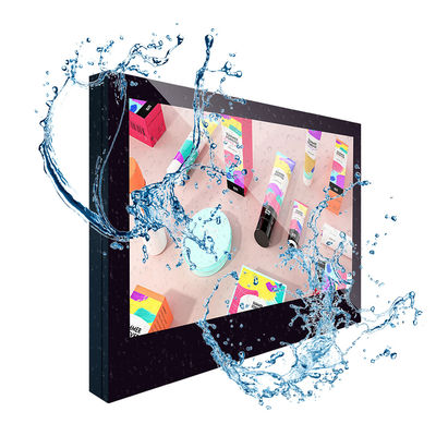 4K FHD IP65 ป้ายดิจิตอล LCD ติดผนังกันน้ำพร้อมระบบสัมผัสแบบ Capacitive