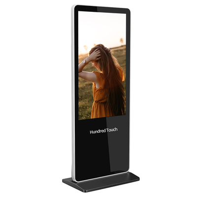 โปสเตอร์ดิจิตอลโฆษณา Android ขนาด 32 นิ้วแบบอิสระพร้อมปลั๊กแอนด์เพลย์ USB แบบสัมผัสอินฟราเรด