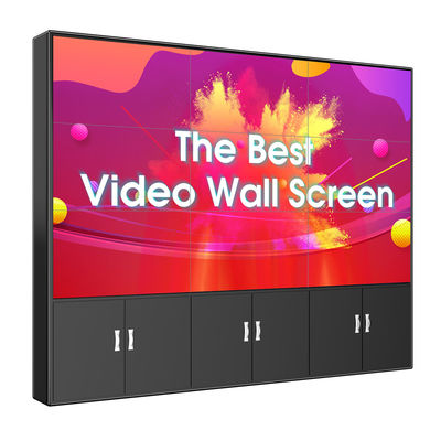 การโฆษณา Splicing Touch Screen จอแสดงผล Lcd Video Wall Panels 55 &quot;0.53mm X 0.53mm